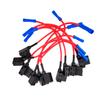 10 Pcs Car Middle Standard ATO ATC Blade Fuse TAP Dual Circuit Adapter Kit