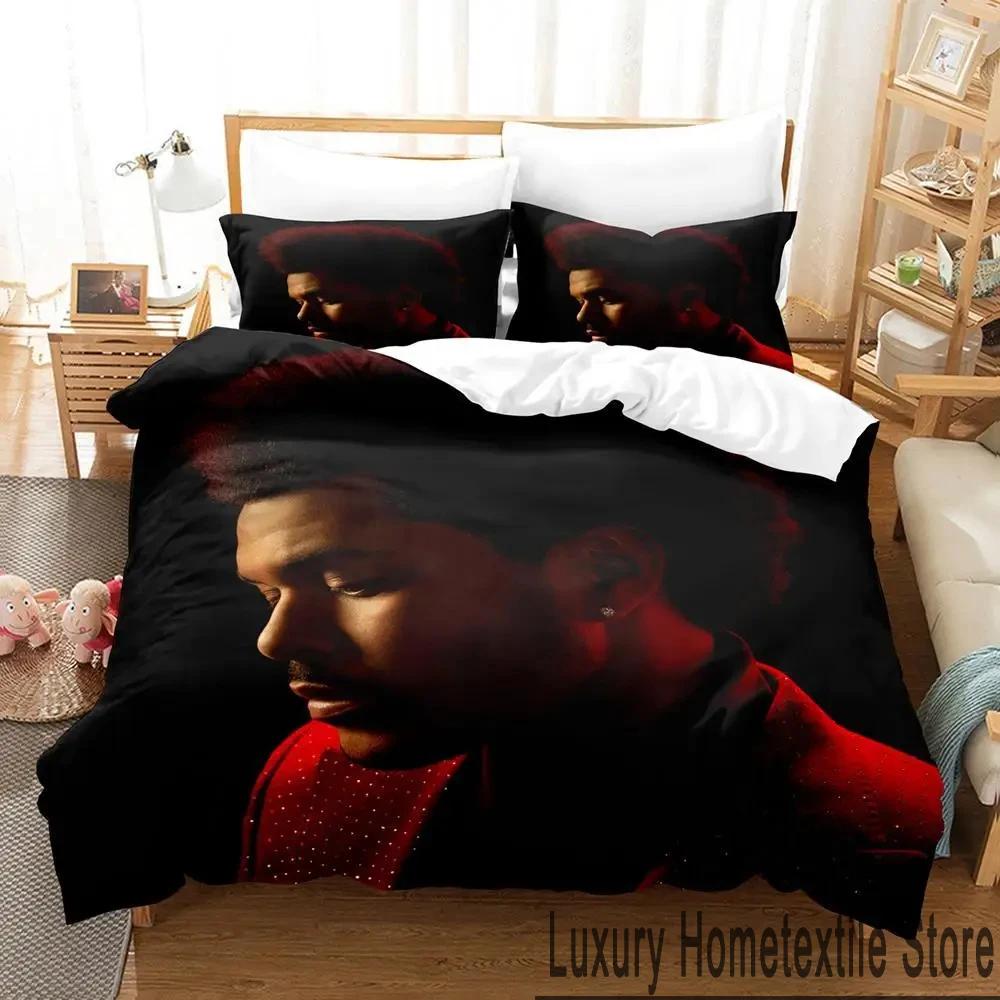 3D Print The Weeknd Bedding Set Boys Girls Twin Queen King Size Duvet Cover Pillowcase Bed Boys Adult Home Textileextile