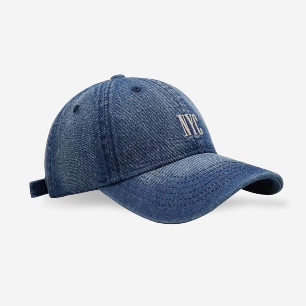 Distressed Denim Cap Casual Sun Hats Fashion Duck Tongue Hat Unisex