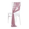 Chiffon Chair Sashes Wedding Aisle Decorations 9Ft Wrinkle-Free Draping Fabric for Ceremony Reception Party Banquet Decoration