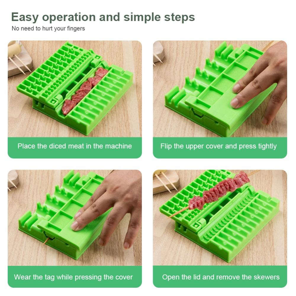 Wielofunkcyjne szpikulce do grilla, artefakty do kebaba, urządzenie do szpikulca do wieprzowiny, narzędzia do grillowania, akcesoria