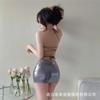 New sexy backless short skirt lace-up short skirt suspender neck temperament nightclub dress tight hip tube top woman