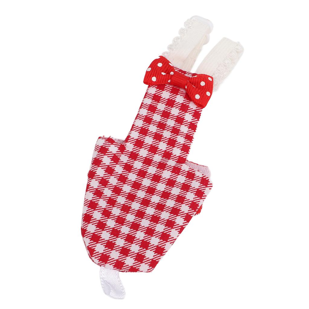 Bird Diaper Adjustable Red Grid Pattern Parrots Pilot Suit for Macaw Budgies ParakeetM Red Grid