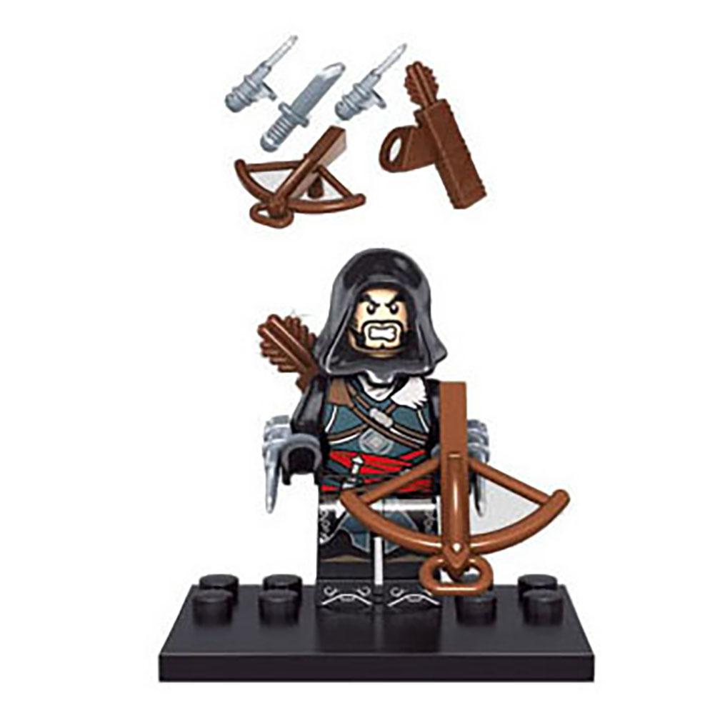 Minifigurines Assassin's Creed Série Kenway Firenze Brique de Construction Assemblée Jouet Rotatif Cadeaux d'Anniversaire pour Enfants