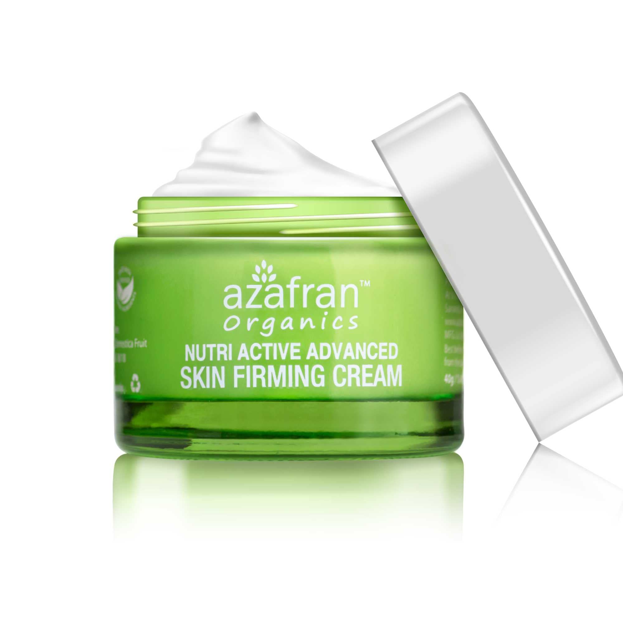 Azafran Organics Nutri Active Advanced, Natural Skin Firming And Tightening Cream, All Skin Types, Only Natural Ingredients, No Harmful Chemicals,