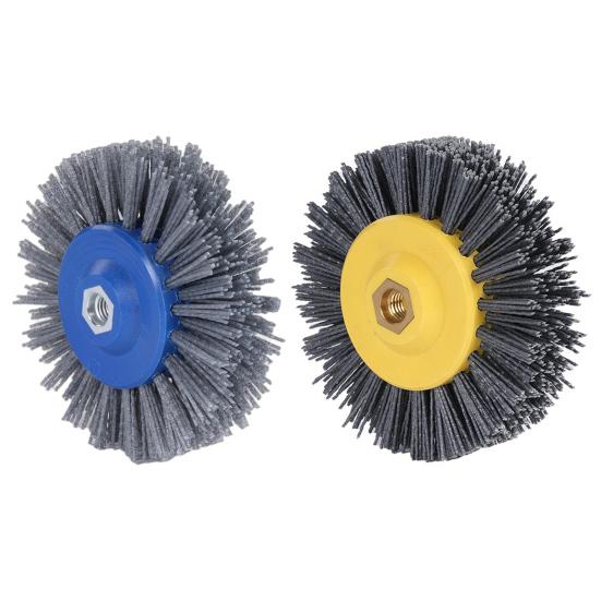 Angle Grinder Wire Wheel Brush Rust Resistant Easy To Install Multi-purpose Heavy-Duty Nylon Brush Woodworking Tool