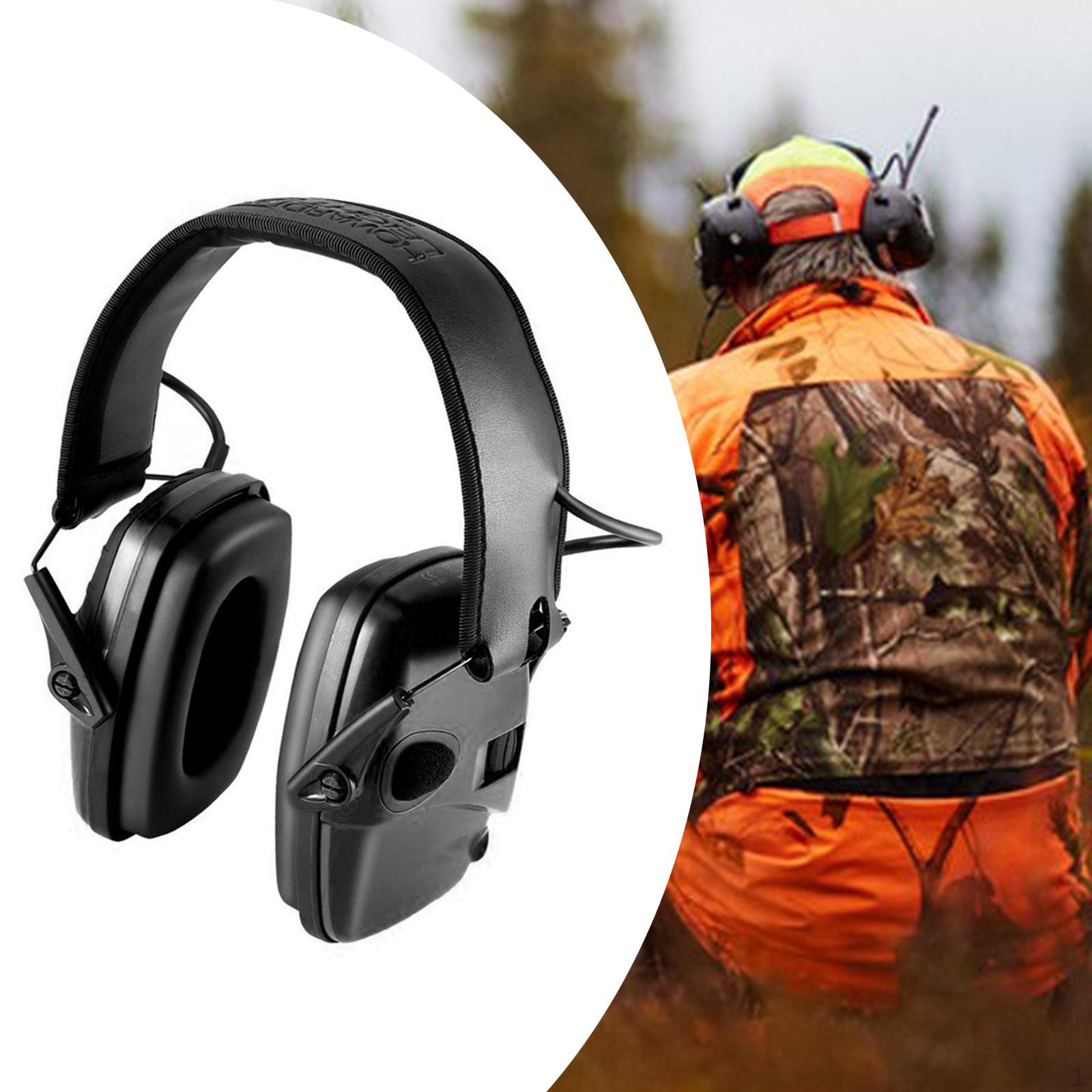 

Электронная защита ушей Регулируемая гарнитура для игр Строительство Охота