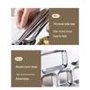 LETGANT 304 Stainless Steel Large 5-Compartment Meal Tray