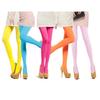Run Resistant Solid Colored Semi Opaque Footed Tights High Waist Pantyhose Control Top Tights Halloween Cosplay Costume