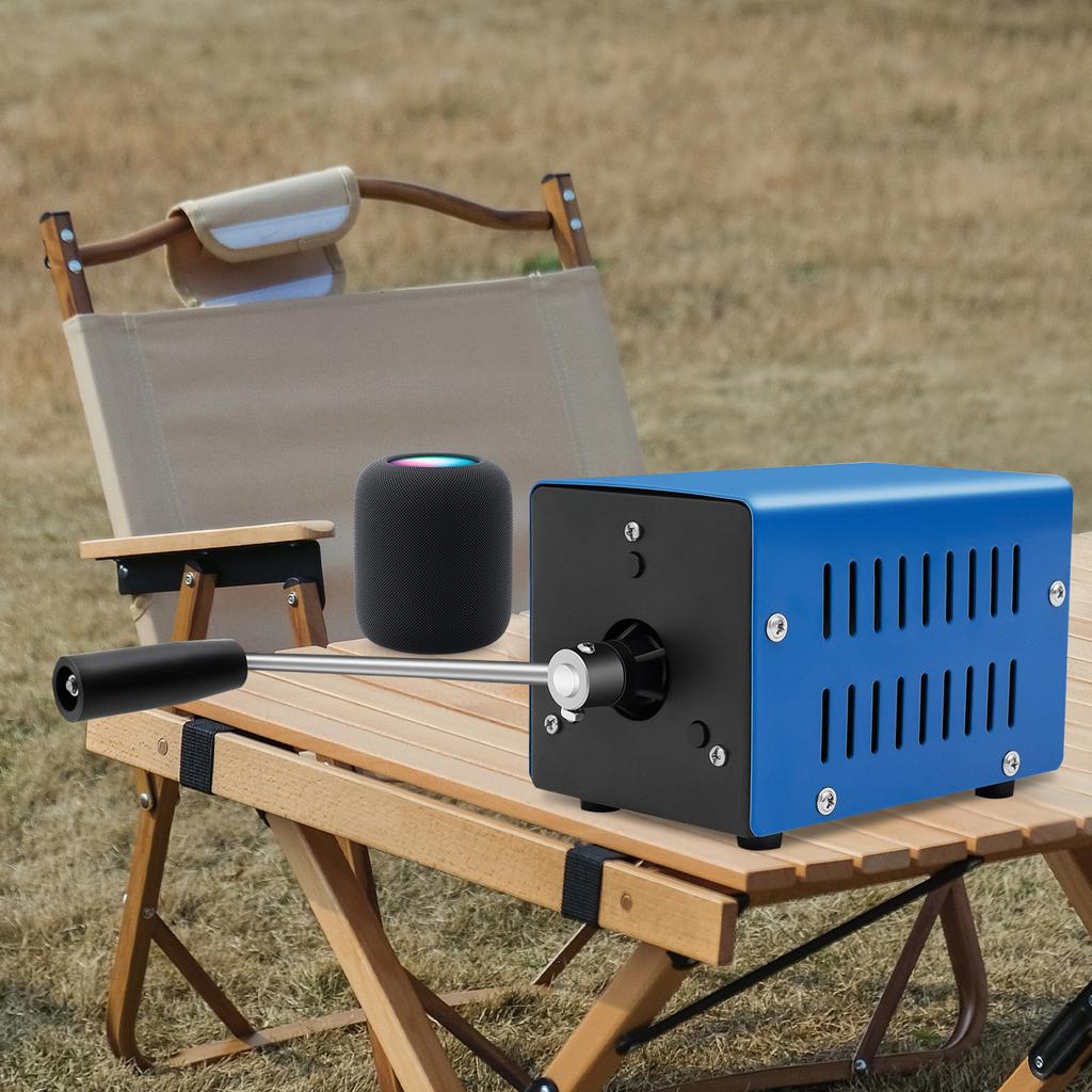 28V 20W Portable Generator, Hand Crank Generator, Manual Crank Generator Freestanding Portable Used As An Emergency Power Source