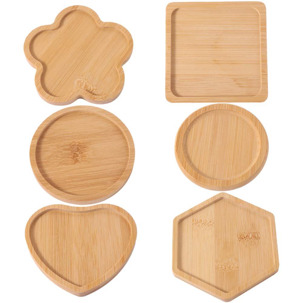 5pcs Creative Insulated Placemat Natural Tea Cup Mats Crafts Storage Tray  Dining Tables