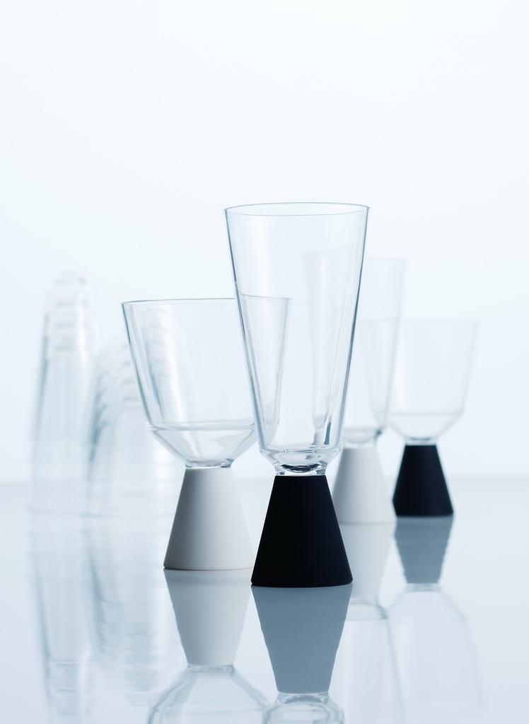 KINTO FESTA Champagne Glasses, 4-Piece Set, White, 21336