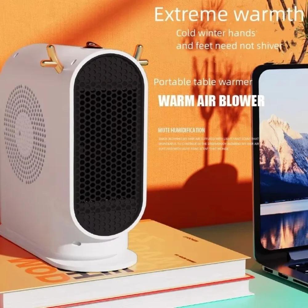 Desktop Electric Heater Household Intelligent Constant Temperature Fan Heater Electric Heater Air Circulation Fan Heating Tool