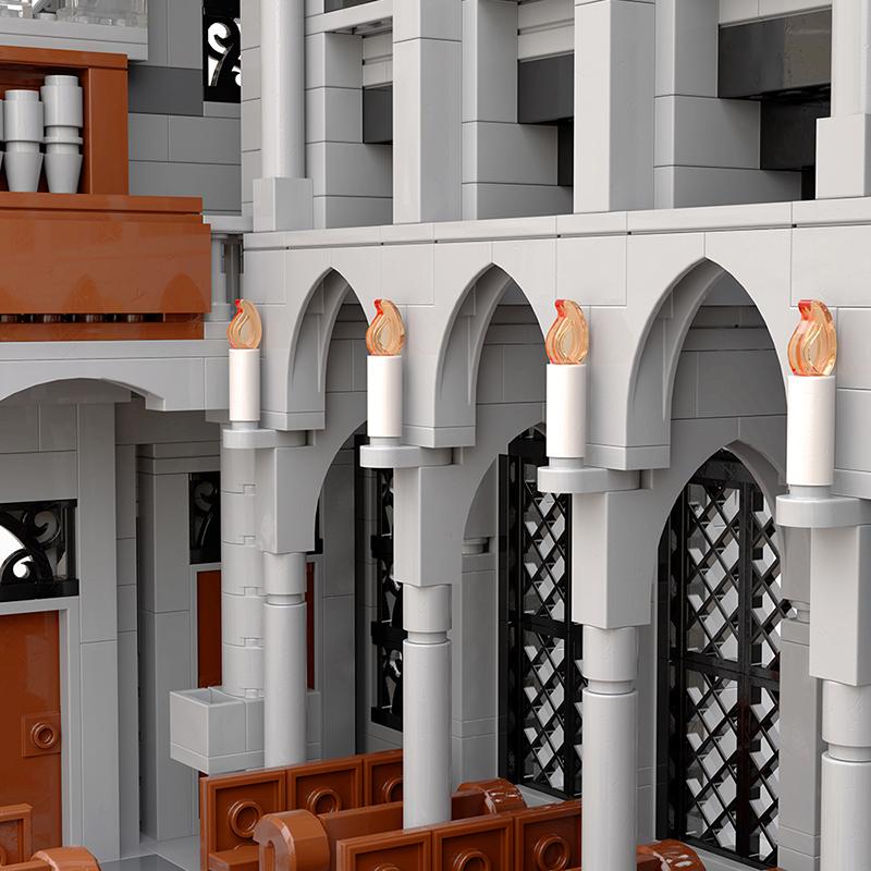 Non-Toxic Moc Gothic Cathedral Large Architecture Series Building Block Collection Model