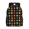 Zaino Geometries Dash per Uomo Donna Moda Scuola Superiore Giorno Lavoro Borse in Tela per Computer Portatile Durevole