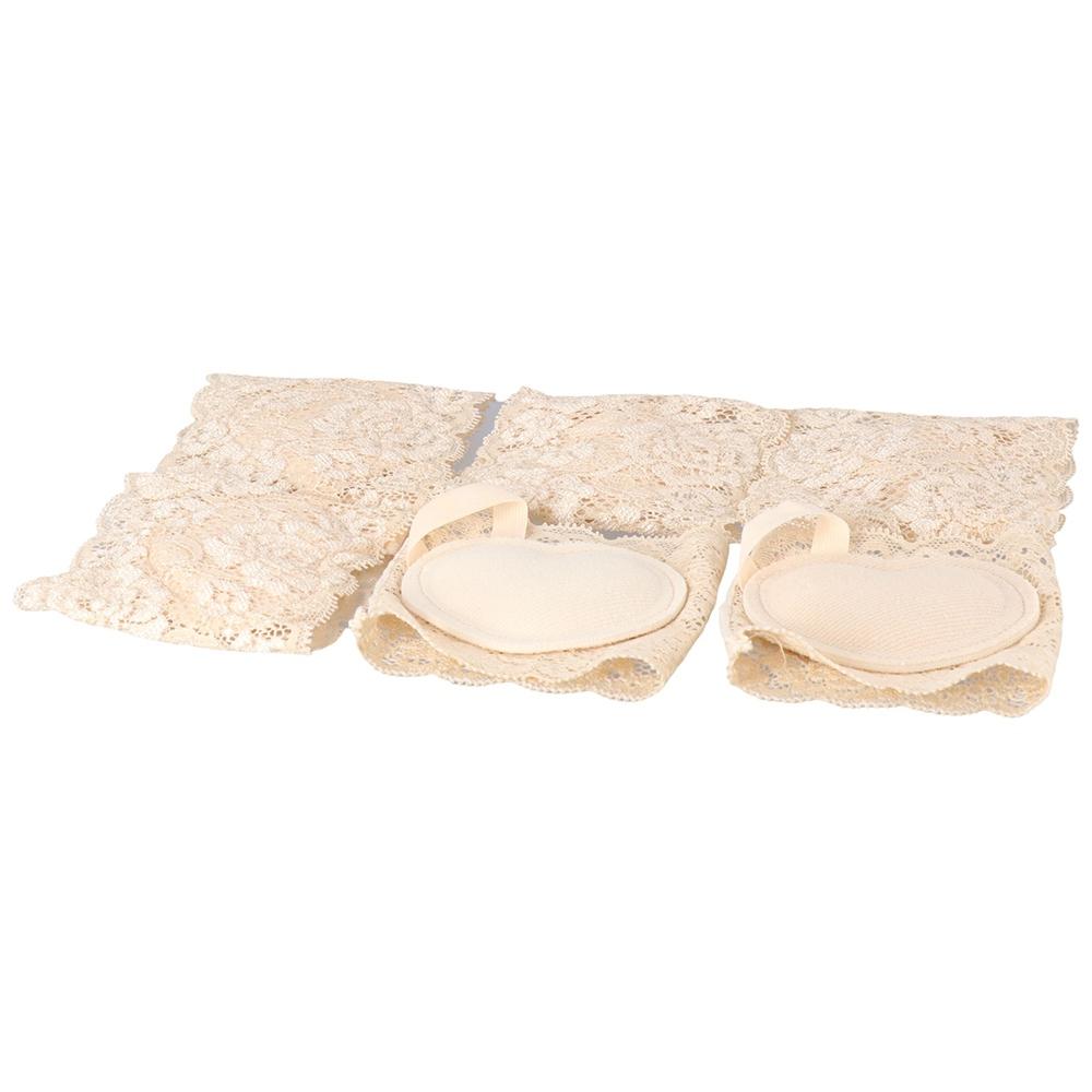 Lace Half Palm Socks Cotton Toe Separator Socks Five Finger Socks Foot Care Mesh Half Palm Insoles
