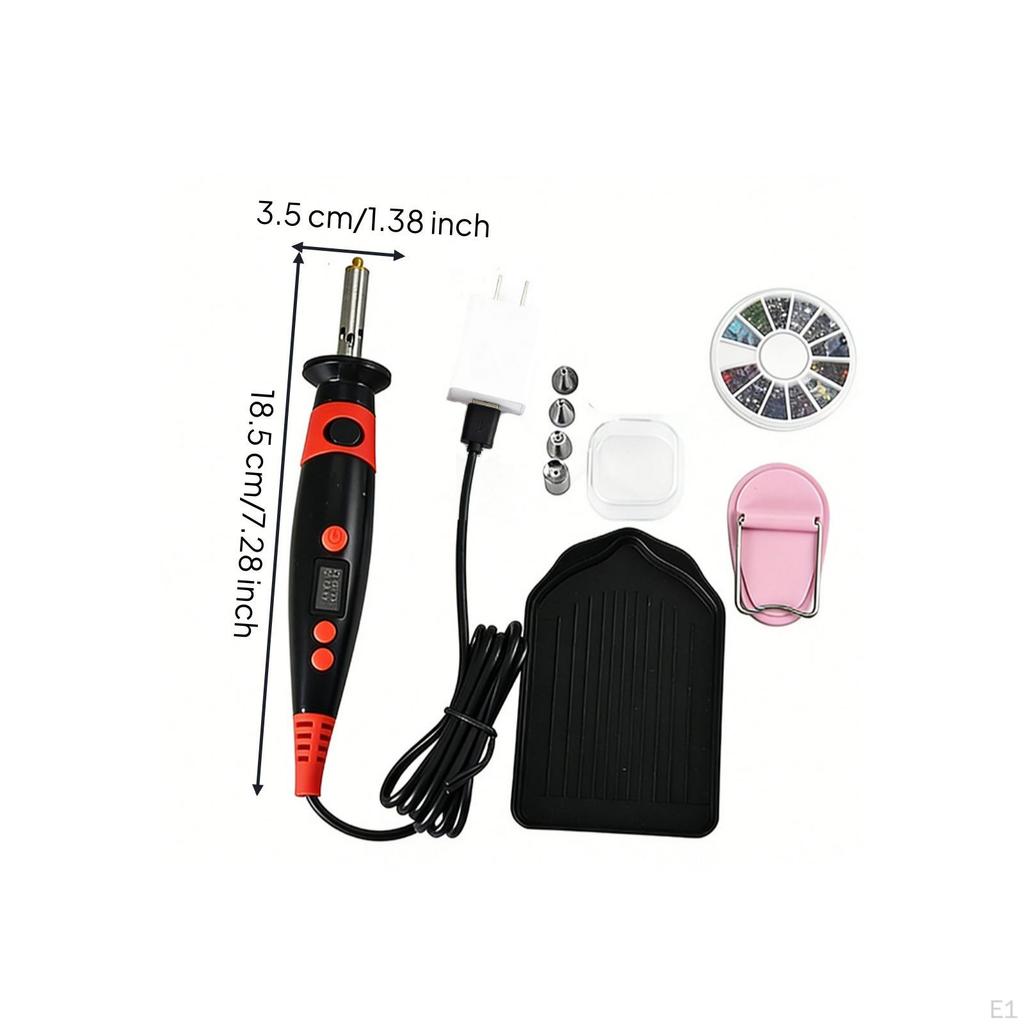 HeatApplied Rhinestone Pen Digital Hotfix with Support Stand Electric Setter