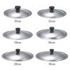 New 20-30cm Pot Lid Stainless Steel Anti-scalding Wok Pot Lid Universal Kitchen Food Lid Restaurant Kitchenware