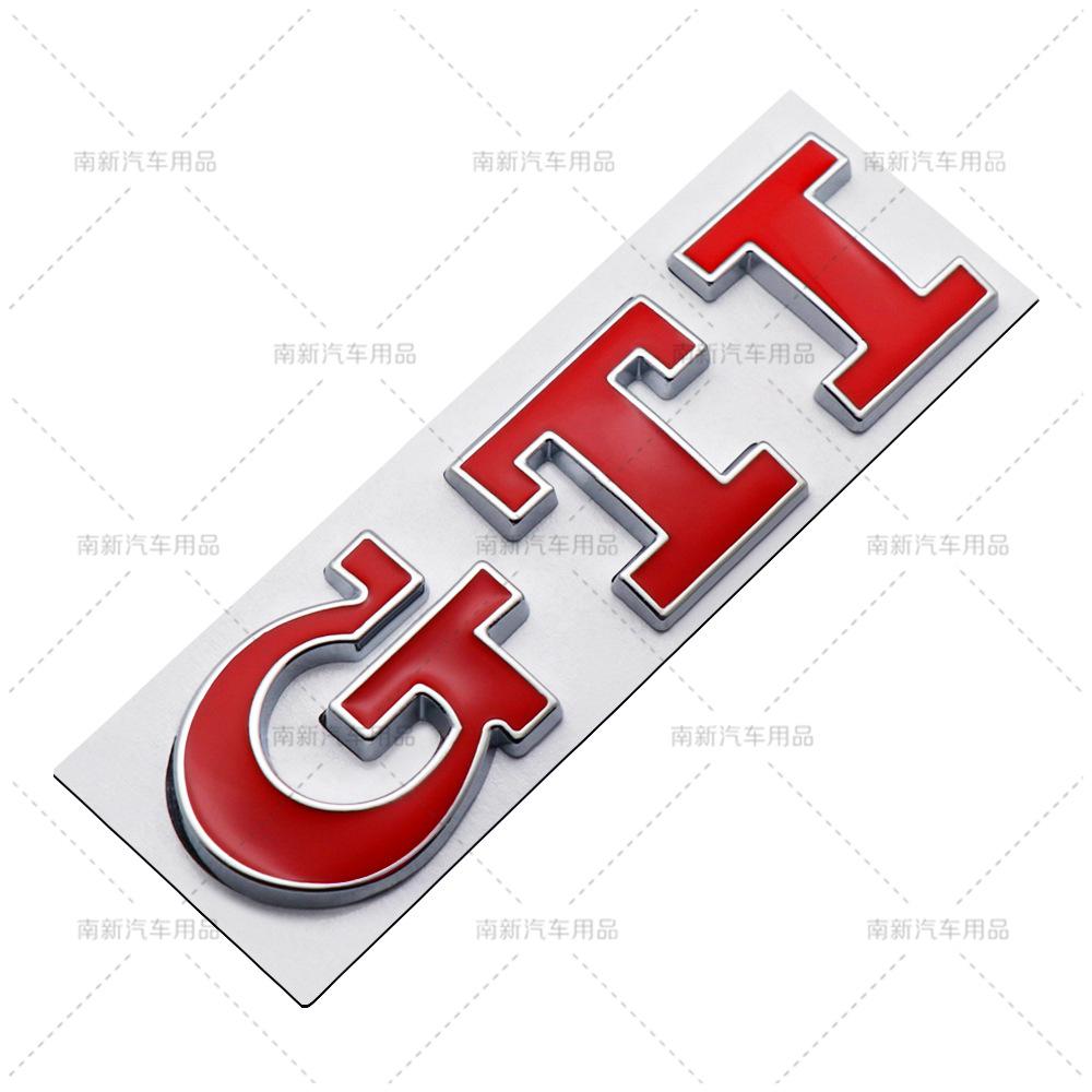 RUNTB1 3D Metal Car trunk Badge Stickers Emblem for VW golf GTI mk2 mk3 mk4 mk5 mk6 mk7 mk8 Polo Badge Accessories b10