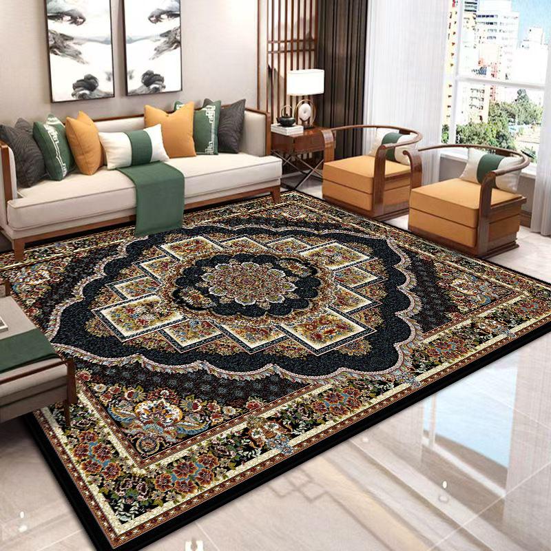 

Non-slip Large Living Room Rug Persian Style Home Carpet Soft Bedroom Decoration Carpets Easy Clean Entrance Door Mat Washable 60*90cm