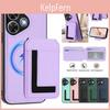 In Magsafe 2 1 Detachable Xiaomi 15 Pro Wallet Case With Card Holder Magnetic Kickstand Pu Leather Flip Cover For Redmi Note 13 Pro Redmi 14c Note14