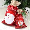 Big /Small Red Cloth Santa /Snowman Christmas Drawstring
