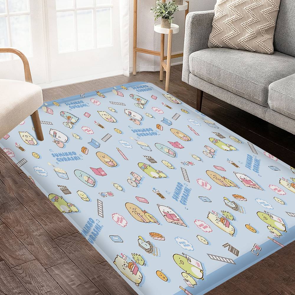 Japan S-Sumikkogurashi Cute Floor Mat INS Style Soft Bedroom Floor House Laundry Room Mat Anti-skid Household Carpets