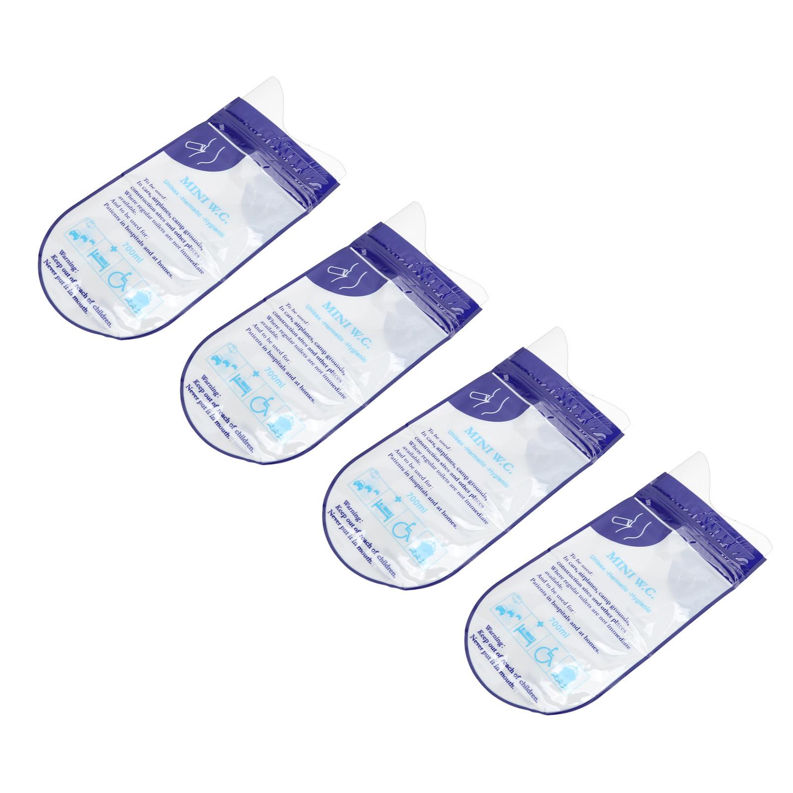 

4pcs Disposable Urine Bag Absorbent Cotton Emergency Pee Bag for Men Women Children 750ml