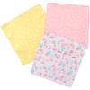 Cluster Large Size 20x20cm Set of 3 In Quadruple Gauze Handkerchiefs with Botanical Will Antibacterial Cute Patterns Type A [Antibacterial, Kids'