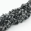 Snowflake mixed black glass (5-8mm length 80cm)