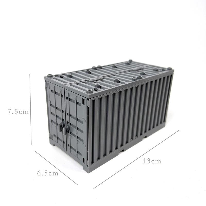 Plastic Container Assembly Military Building Blocks Box Toys Particle Mini Soldier Army Figure Wea pon Bricks Set Accessories