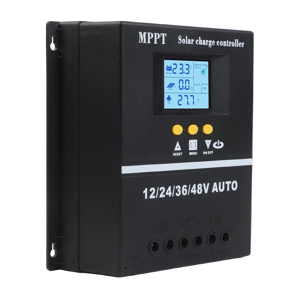 MPPT Solar Charge Controller Compatible with DC12V/24V/36V/48V Batteries Featuring User Centric Design Elements