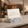 Marble Texture Desktop Business Card Holder Creative Design Postcard Calendar Stand  Business Use