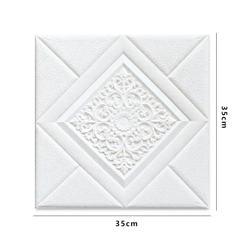 20Pcs Wall Sticker 3D Wallpaper Self-Adhesive Peel and Stick Foam Wall Panel for Bedroom Living Room Kids Room Home Decoration