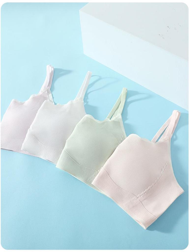 Girls' Seamless Sports Bra - Puberty Stages 2 & 3 Shockproof Vest