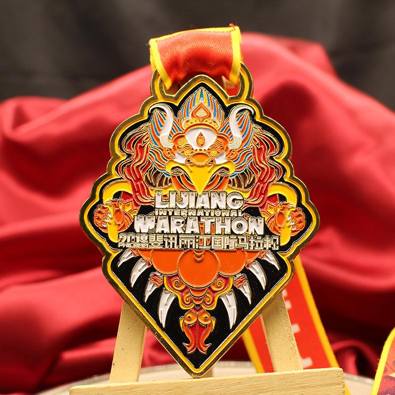 Antique Finish Zinc Alloy Cycling Race Medal for Outdoor Team Building Activities