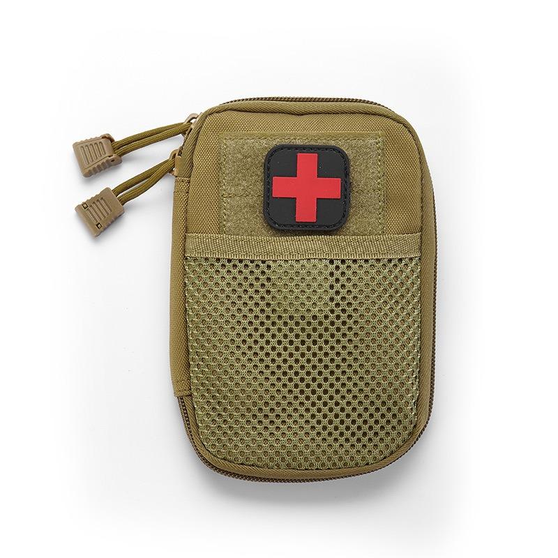 Camping Safari Outdoor EDC Portable Pocket Wallet Molle First Aid Kit Medical Storage Bag Bug Out Bag Emergency Survival Medical