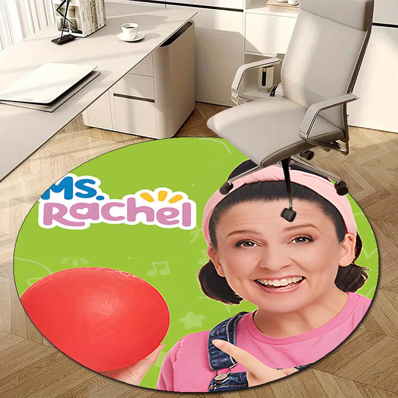 1pc Ms Rachel4 Design Printed Area Round Carpet for Bedroom Living Room Home Decor Rugs Mat Non Slip Mat Rug for Bedside