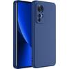 Protective Case - E.F.CONNECTION - Xiaomi 12 Pro - Soft Silicone - Navy Blue - Shockproof