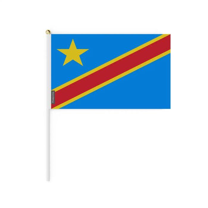 Drapeau - PIXELFORMA - République Démocratique du Congo - 20 x 30 cm - Polyester - Léger et robuste