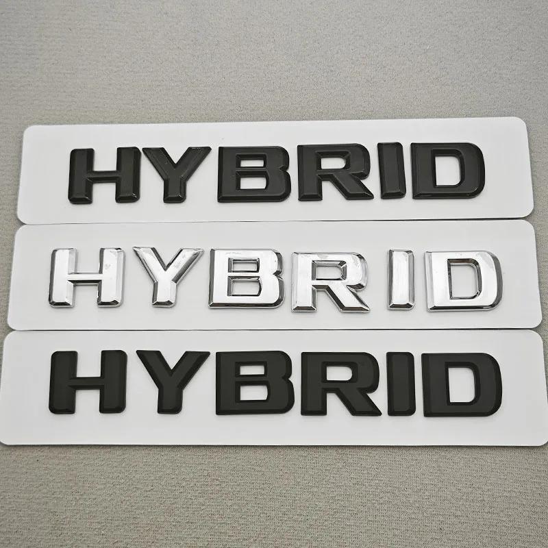 ABS Car Letters Logo HYBRID Sticker Side Fender Badge Rear Trunk Emblem For Mercedes Benz S Class C300 E300 GLE350 GLC300 TN2