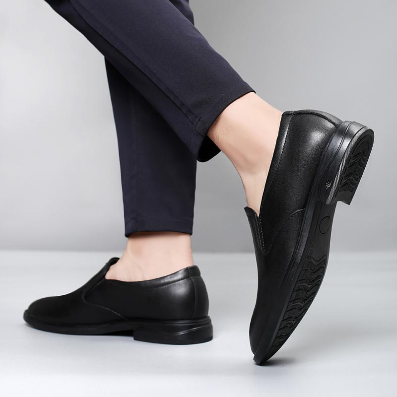 Fashion Genuine Leather Men Loafers Leisure Fashion Dress Shoes Male Comfortable Slip on Flats High Quality Driving Footwear for Men