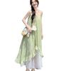 French sweet 2026 floral summer splicing new seaside suspender holiday temperament irregular dress skirt