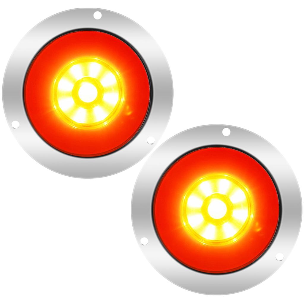 Ygmylandbb Nákladní automobil Zadní světlo LED 24v Přívěs Zadní světlo Kulaté Zadní "Brzda Malé Zadní