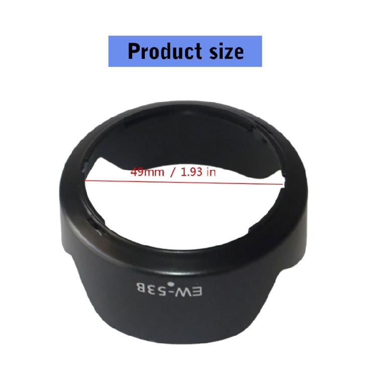 Replacement Lens Hood Dustproof Protector Lens Shade Cover EW-53B for RF-S 10-18mm F4.5-6.3 IS Lens