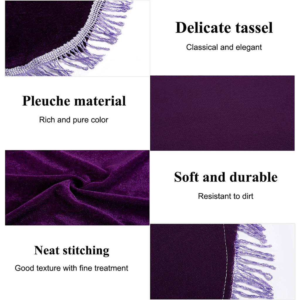 Pleuche Anti Dust Decorated Keyboard Cover for 61 88 Key Electronic Piano (Violet 88Key)