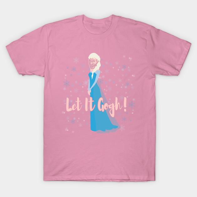 T-Shirt Damen Let It Gogh Kunst T-Shirt Harajuku Print Kawaii T-Shirt Sommer Kurzarm Damen T-Shirt Oberteil