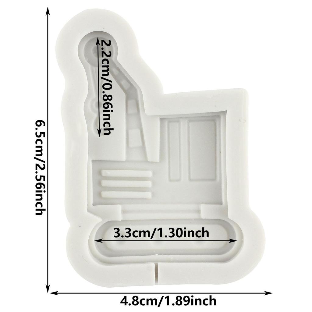 Construction Truck Silicone Mold Bulldozer Crane Excavator Fondant Molds Cake Decorating Tools Theme Cake Dessert Decorated Chocolate Candy Mold