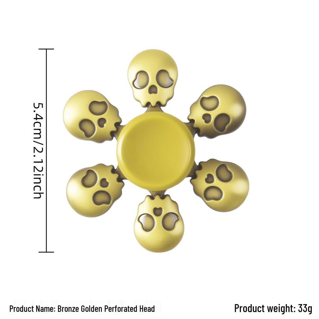 Ancient Bronze Zinc Alloy Cross Fingertip Spinner - EDC Decompression Toy  