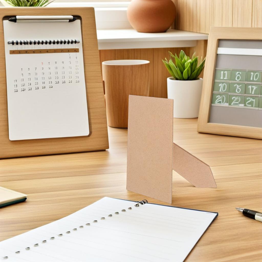3Pcs Picture Frame Easel Backs Self-Adhesive Stable Support Quick Install 5 Inch Khaki Tabletop Photo Frame Stand Display